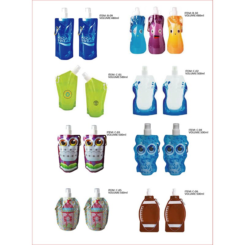 portable pe folding plastic sport drinking water