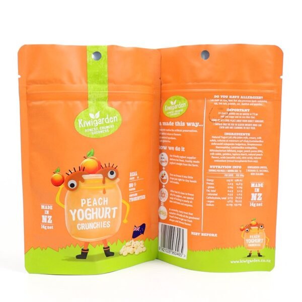 1 customize printed food grade zip lock snack 14g stand up pouch with zipper