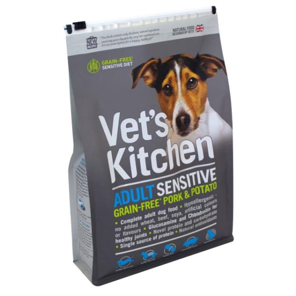 Custom-printed Moisture-proof Pet Food Flat Bottom Packaging Bags with Zipper Food-grade Food Packaging Bags