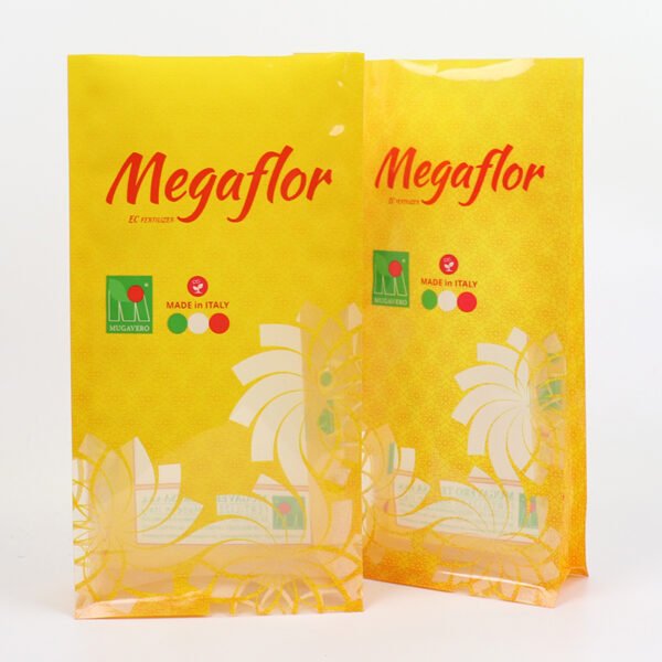 Resealable Washing Powder clear Plastic Packaging Zipper Aluminum Foil Eight Side Gusseted Seal Flat Bottom Bag with Window