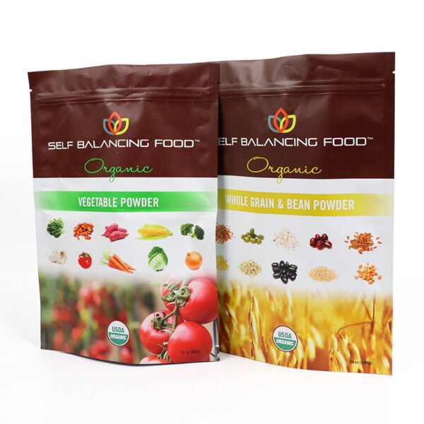 Custom Printed Resealable Food Grade Ziplock Pouches Snack Plastic Aluminium Foil Stand up Pouch Packaging Bag with Zipper